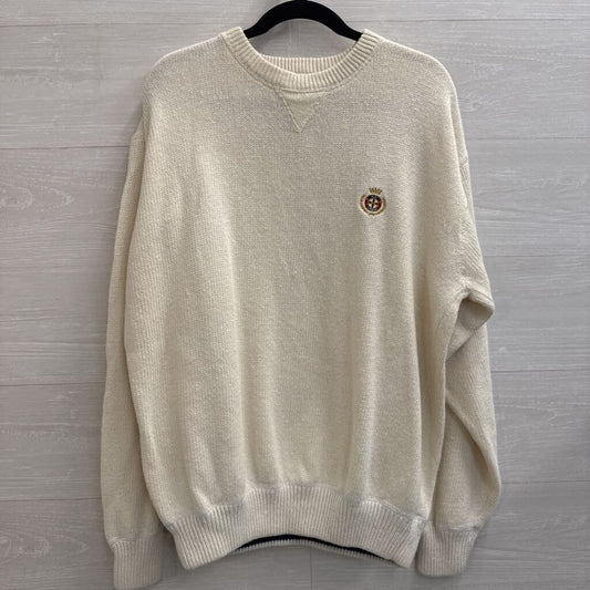 Vintage Ivy Crew White Knit Long Sleeve Sweater XXL