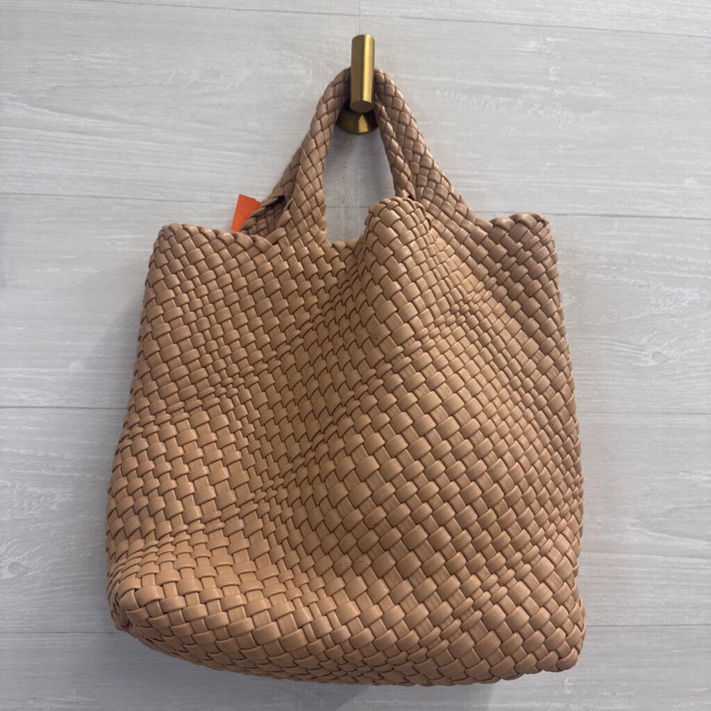 Brown Woven Leather Purse