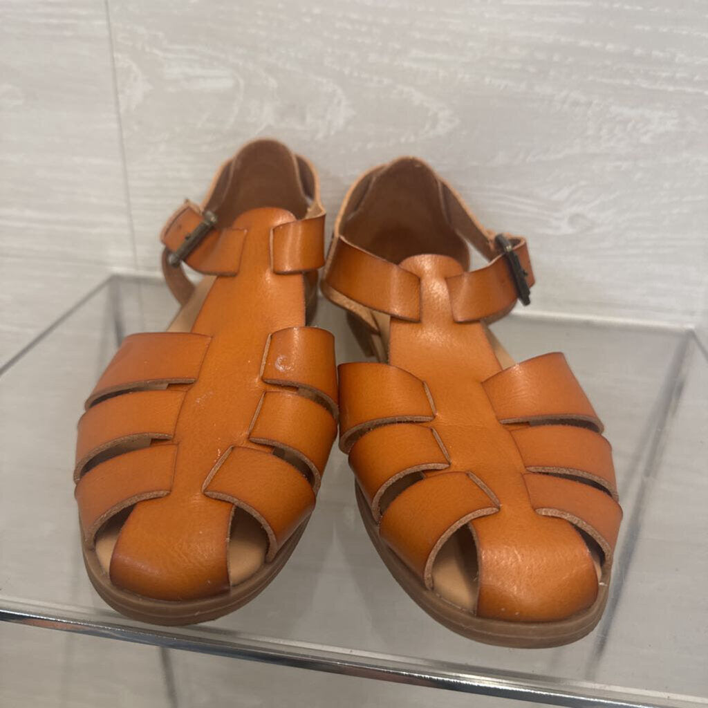 Brown Leather Fisherman Sandals 7.5