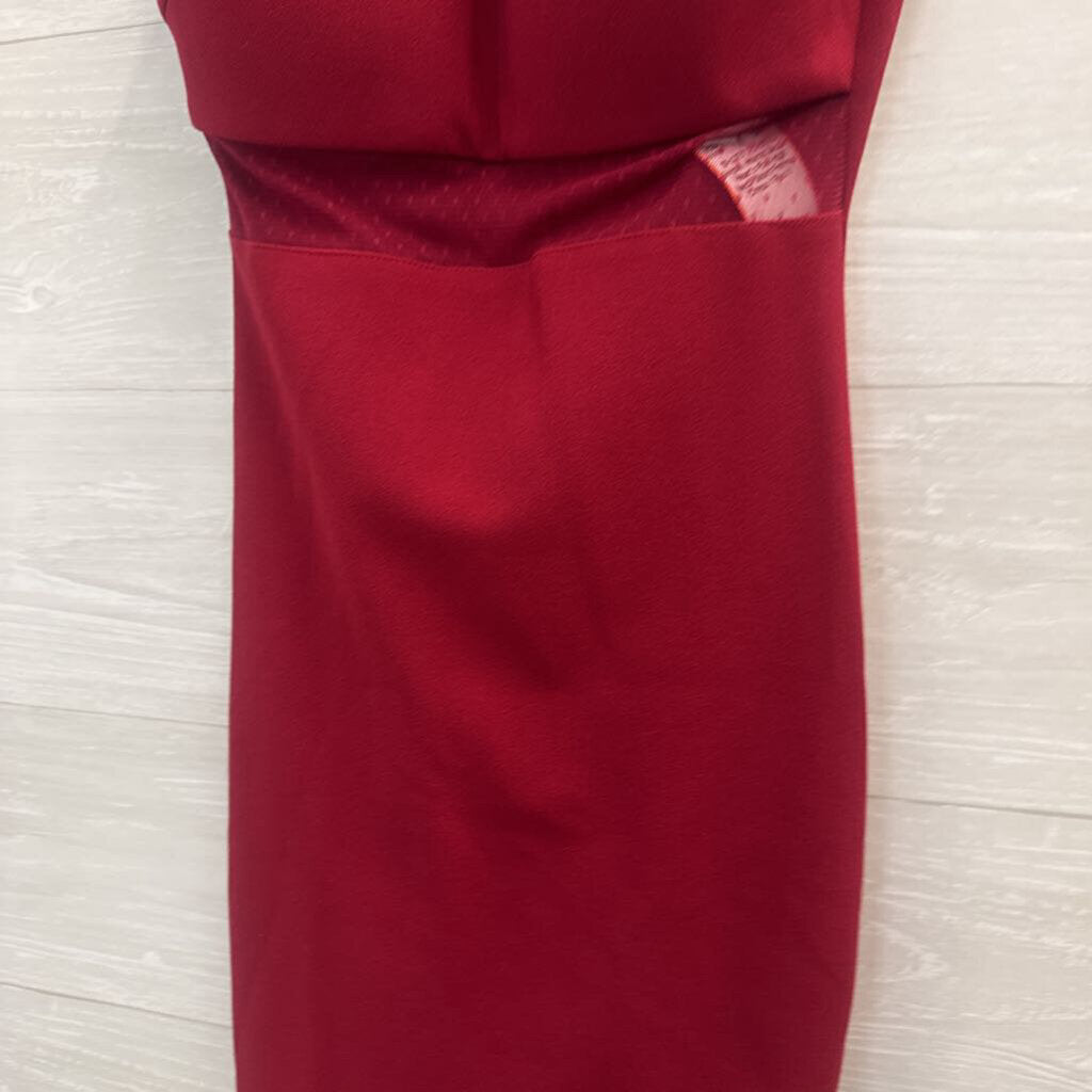 Sequin Hearts Red High Neck Short Formal Dress 1