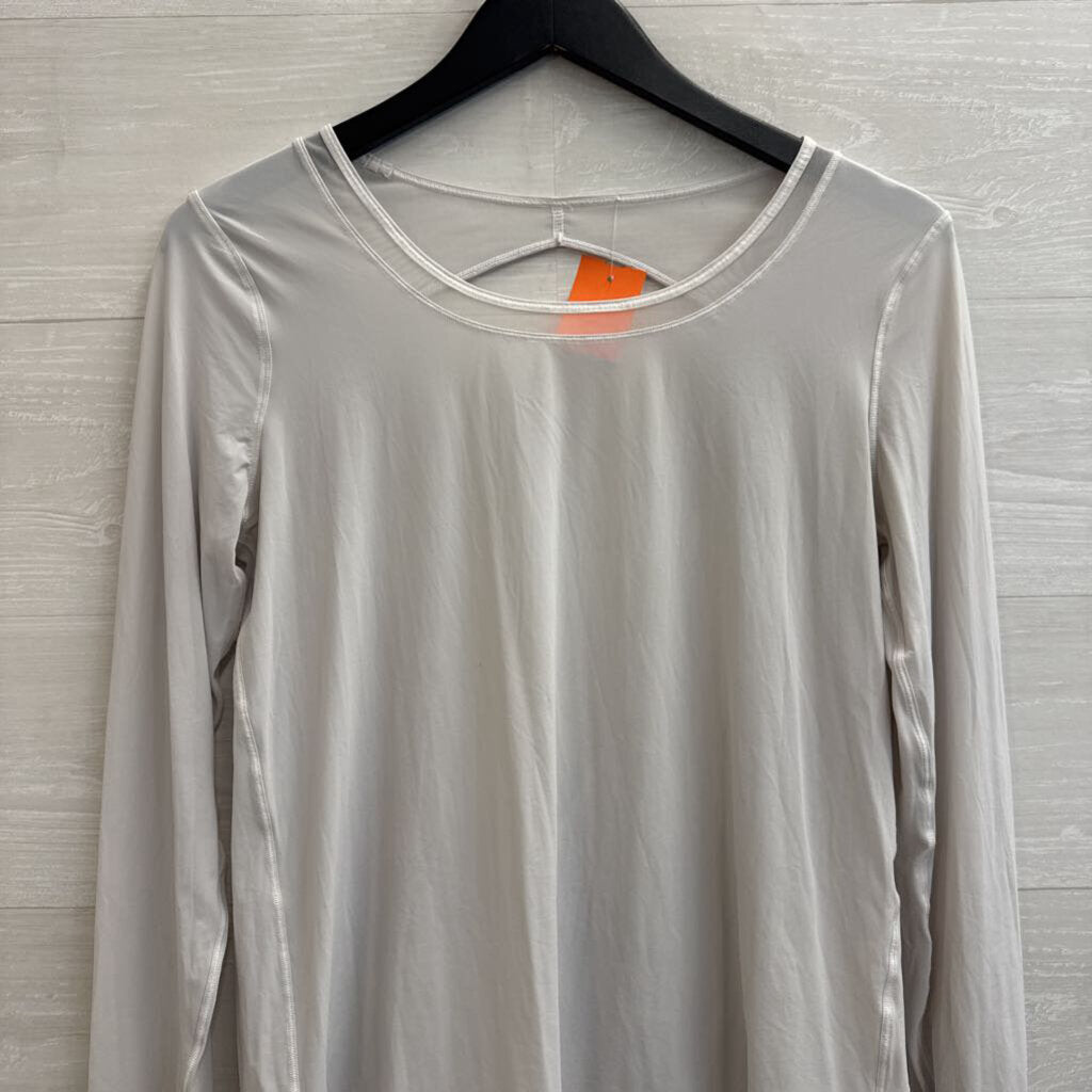 Lululemon White Long Sleeve Athletic Top Medium