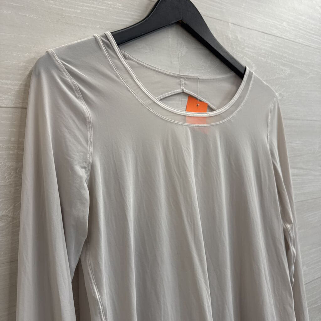 Lululemon White Long Sleeve Athletic Top Medium