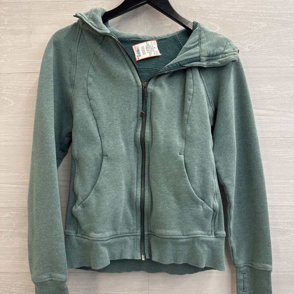 Lululemon Green Scuba Zip Up Hoodie 8
