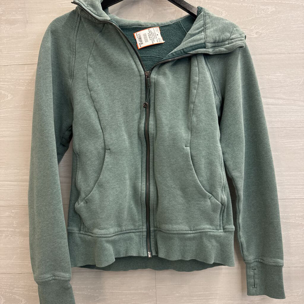 Lululemon Green Scuba Zip Up Hoodie 8