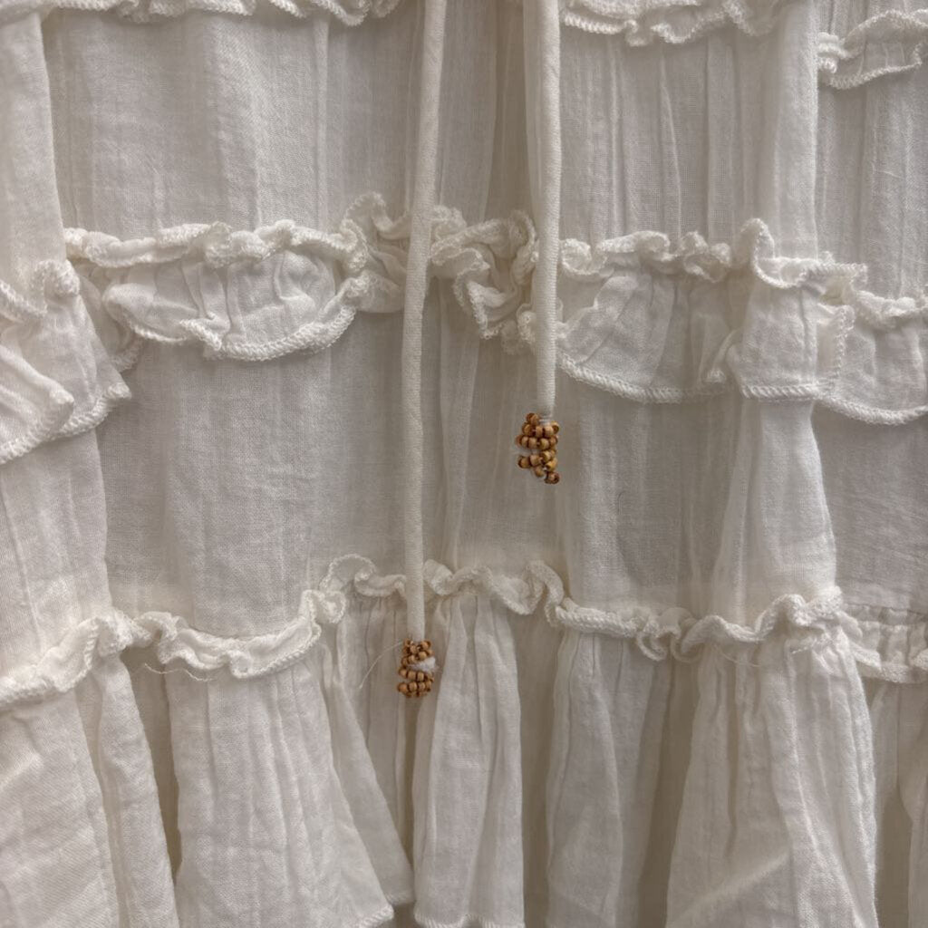 Free est White Shor Puff Sleeve Baby Doll Dress Extra Small