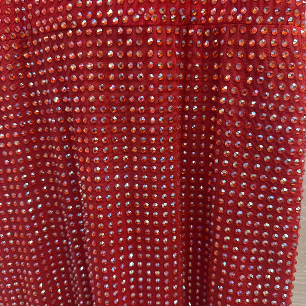 Oh Polly Red Embellished Short Formal Dress 2