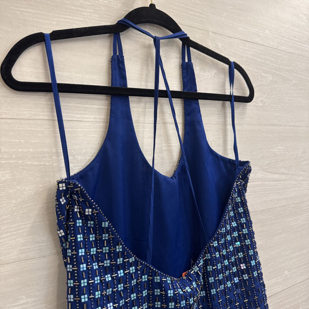 Parker Royal Blue Beaded Tank Top Small