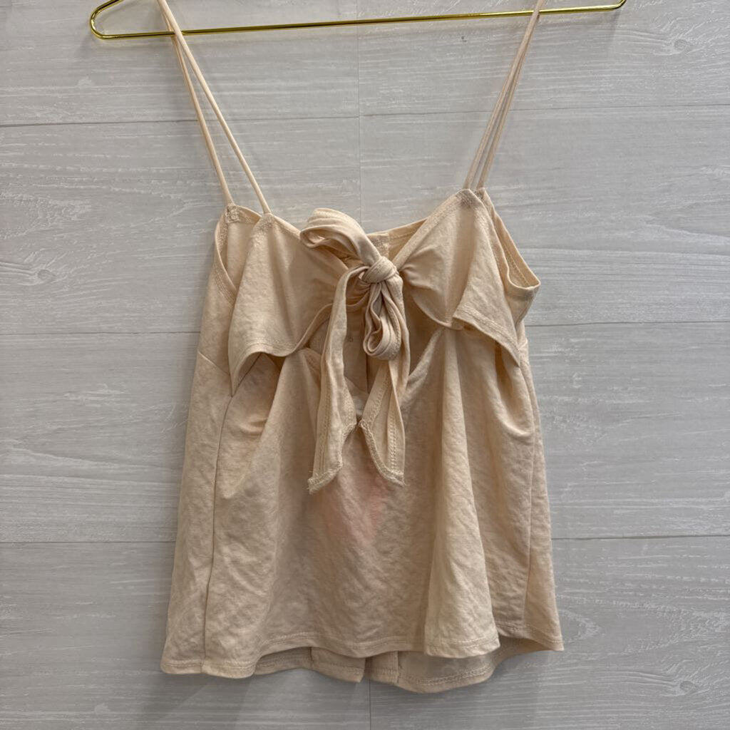 Top Shop Beige Button Front Tank Top 6