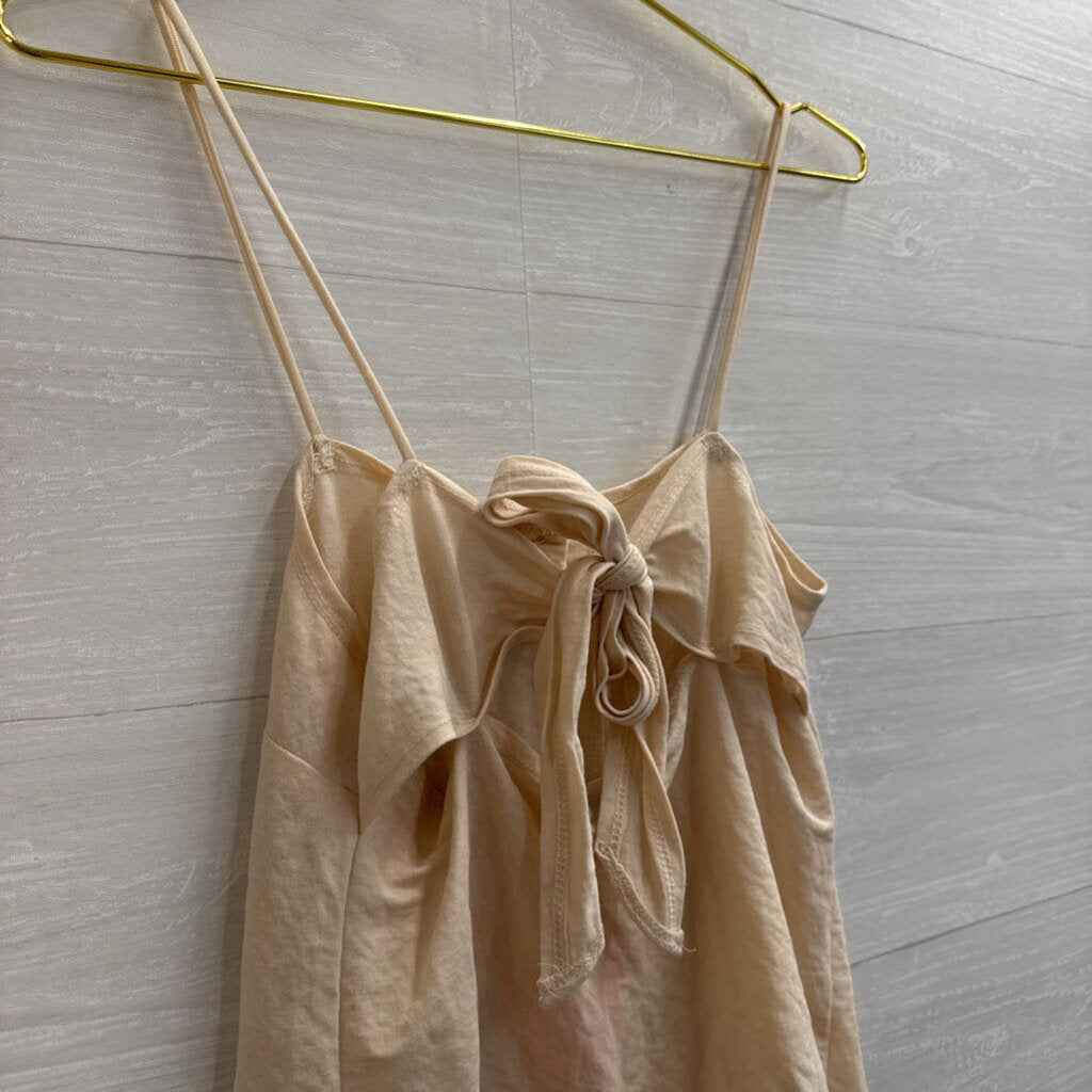 Top Shop Beige Button Front Tank Top 6
