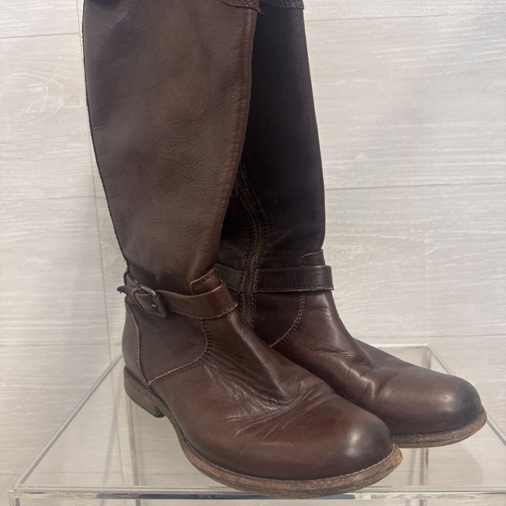 Frye Brown Leather Phillip Riding Boots 10
