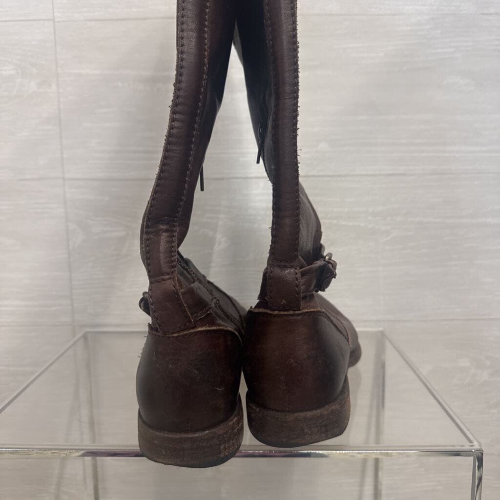 Frye Brown Leather Phillip Riding Boots 10