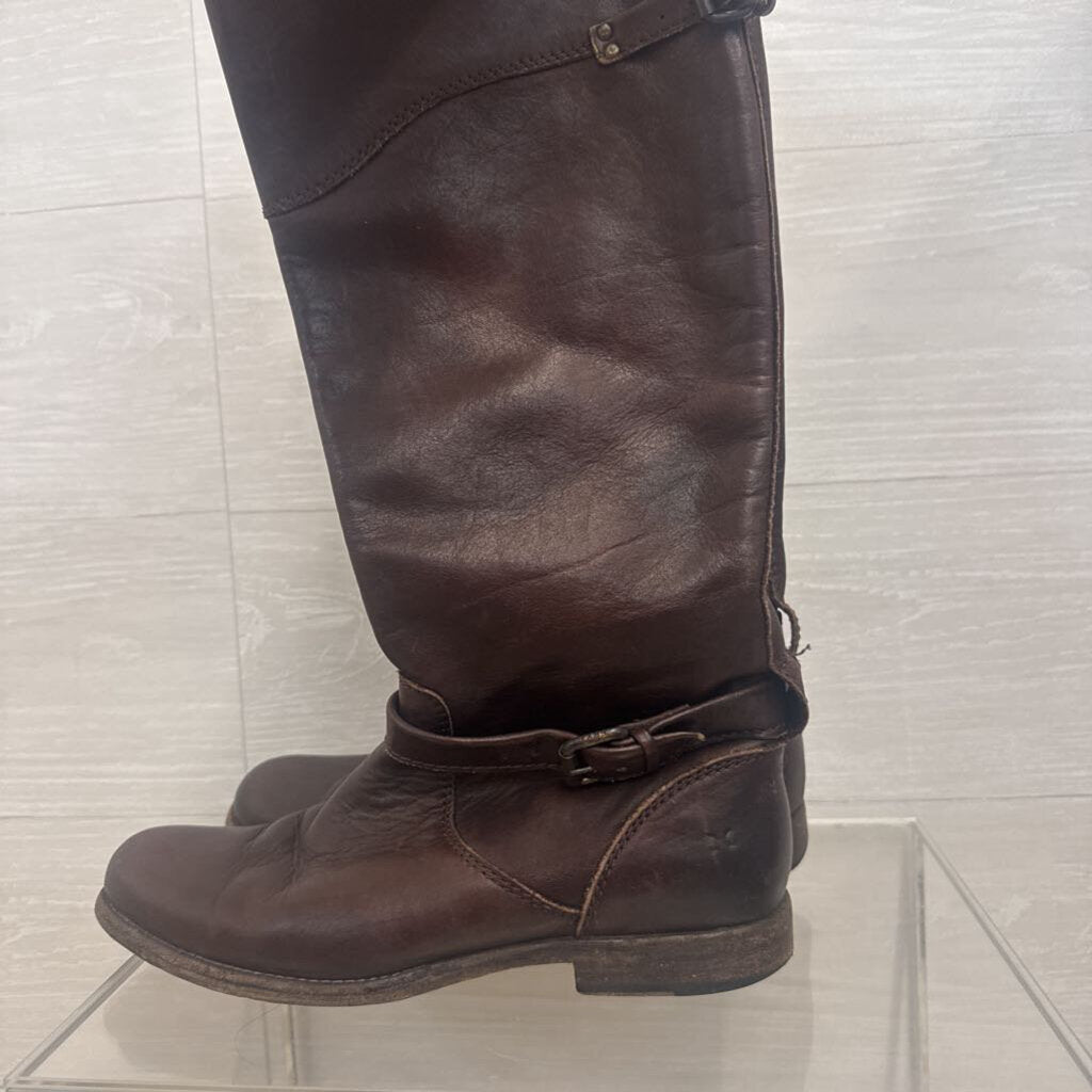 Frye Brown Leather Phillip Riding Boots 10