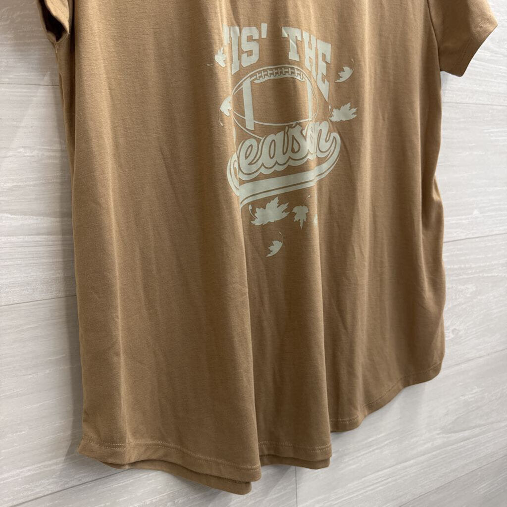 Freshman Brown Tis The Season Short Sleeve Graphic Tee Large