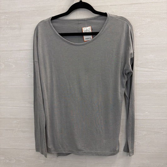 Nike Grey Long Sleeve Athletic Top Small