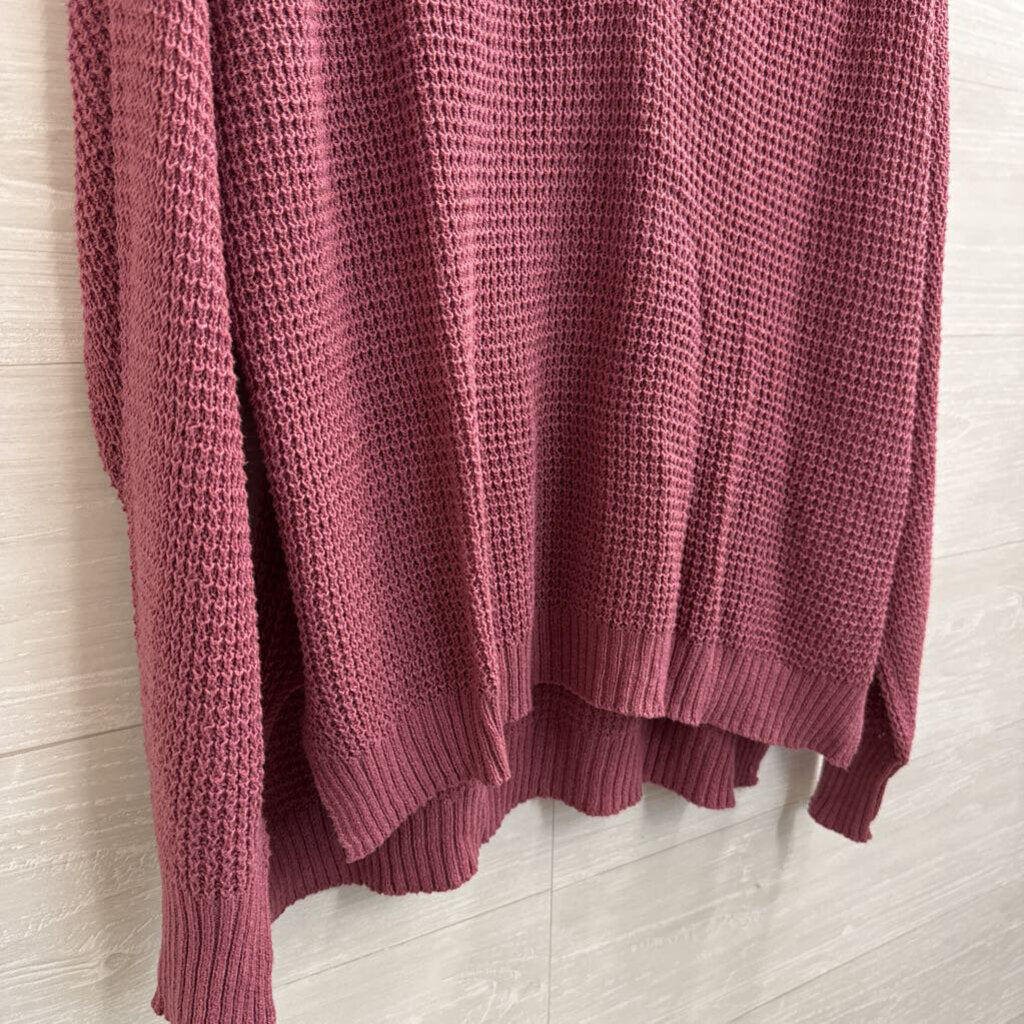 American Eagle Purple Knit Long Sleeve Sweater Top Medium