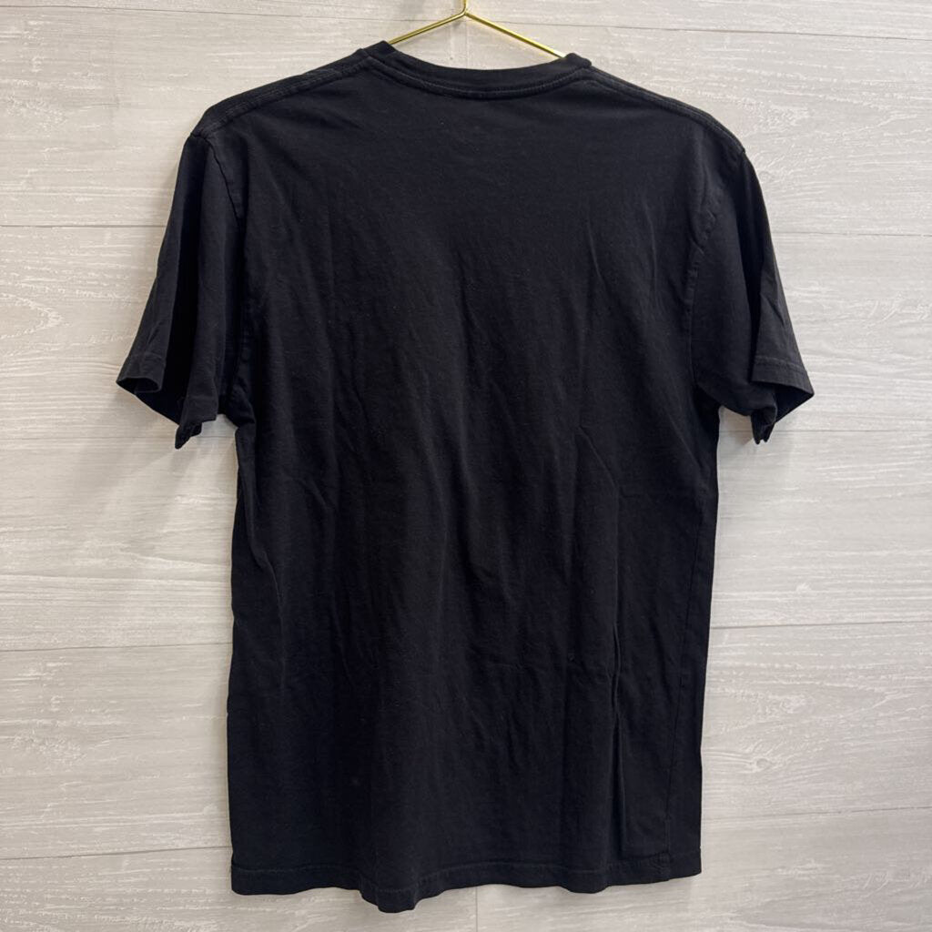 2 Pac Black Short Sleeve Graphic Tee Medium