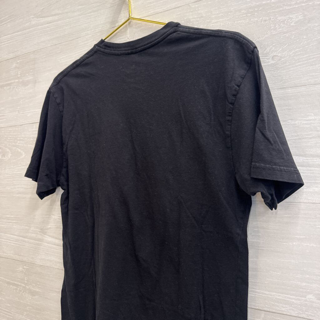 2 Pac Black Short Sleeve Graphic Tee Medium