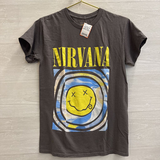 Nirvana Grey/ Multi Short Sleeve Graphic Tee Extra Small