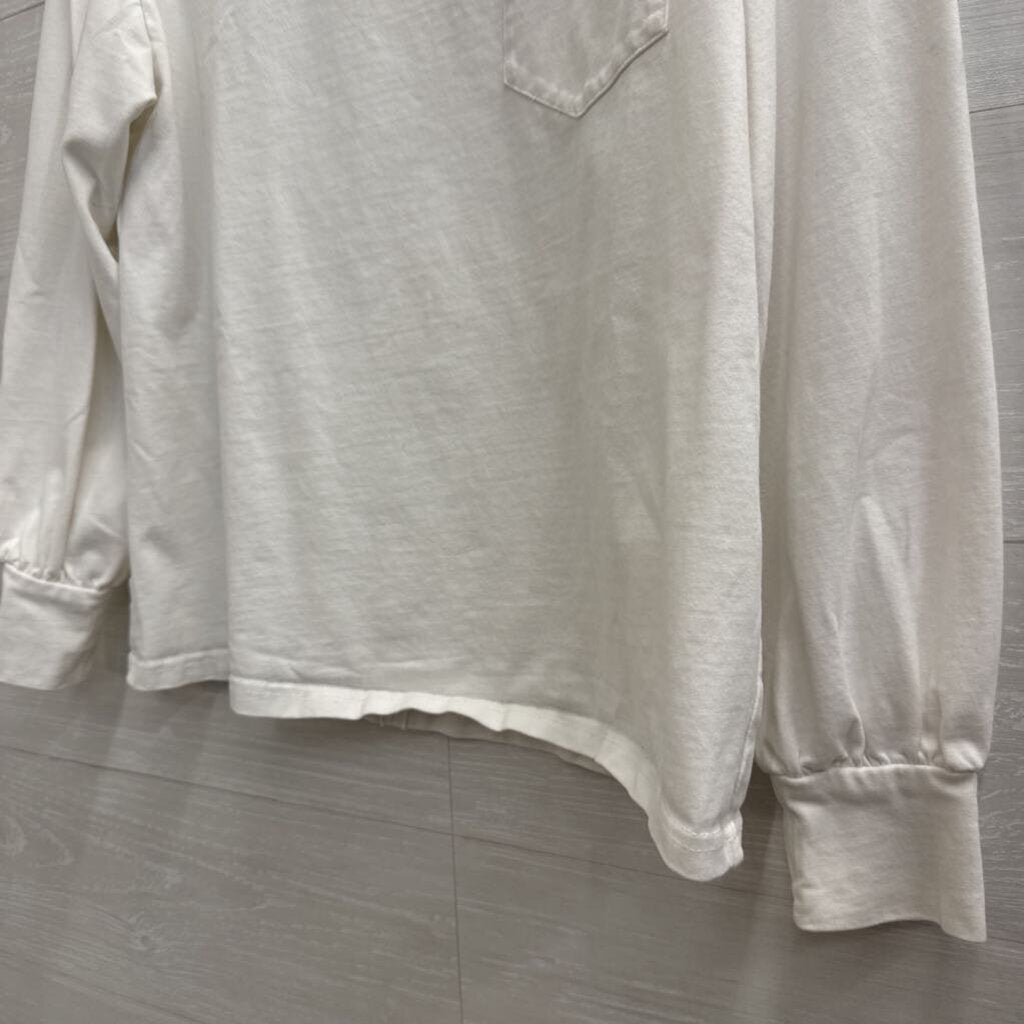 White Long Sleeve Top Small