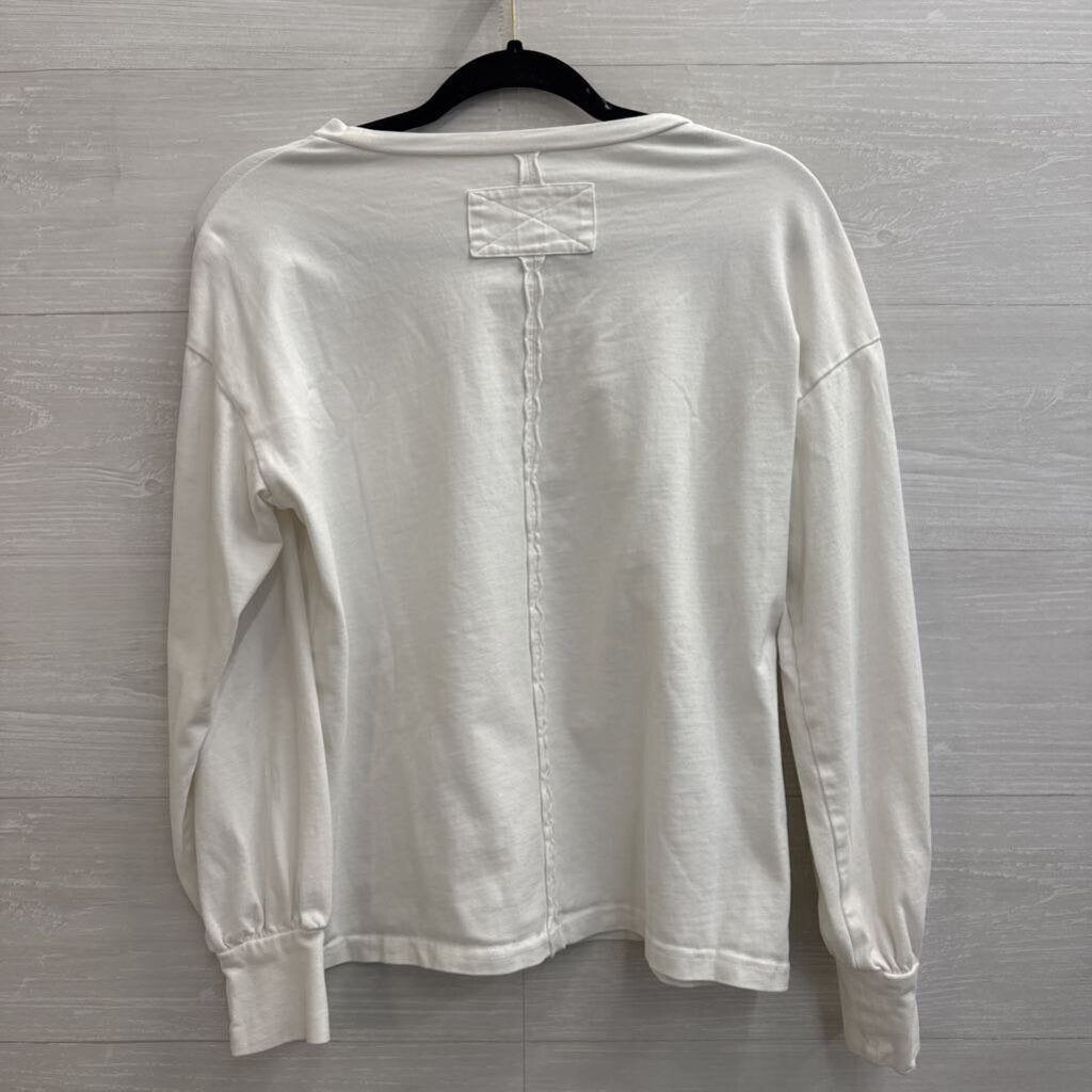 White Long Sleeve Top Small