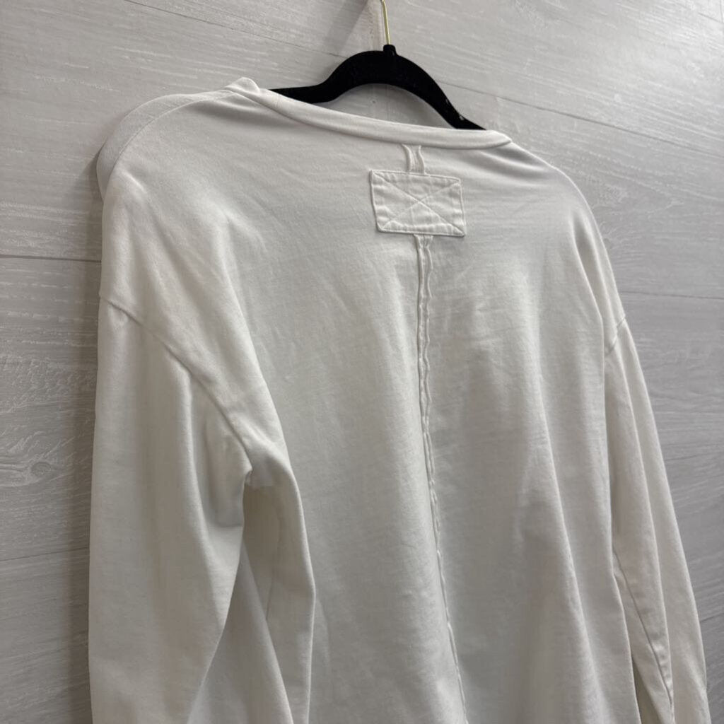 White Long Sleeve Top Small
