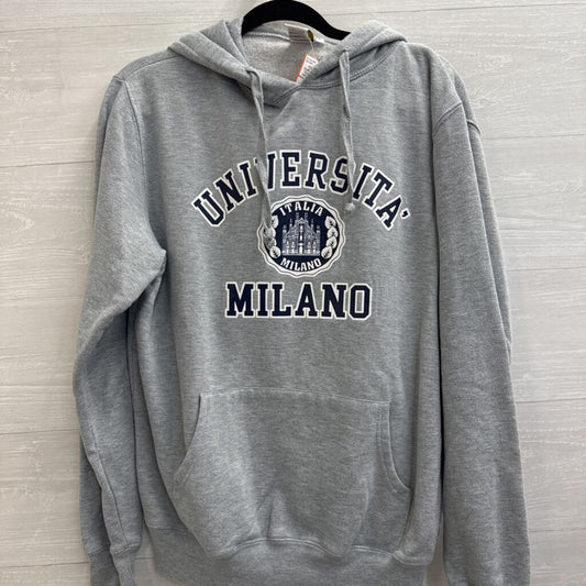 Lemon Collection Grey Universita Milano Hoodie Large