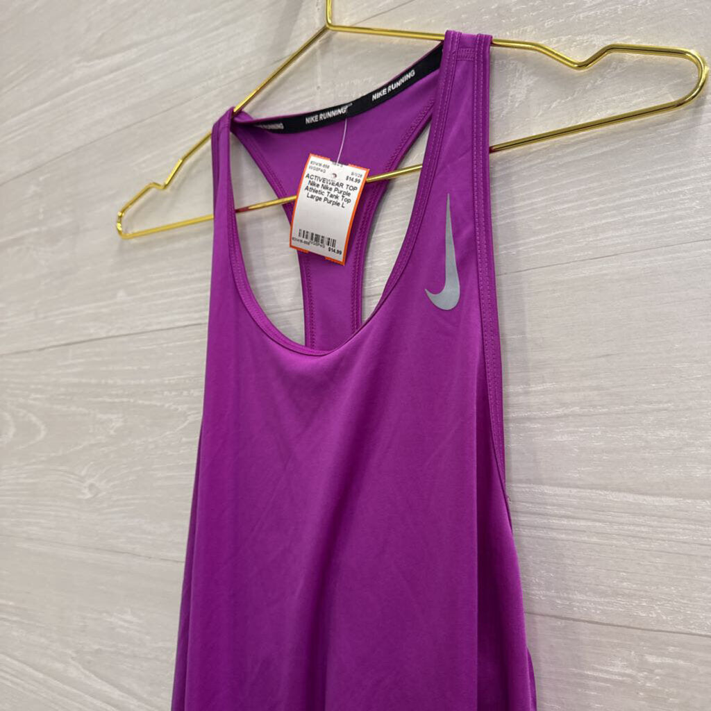 Nike Purple Athletic Tank Top Large