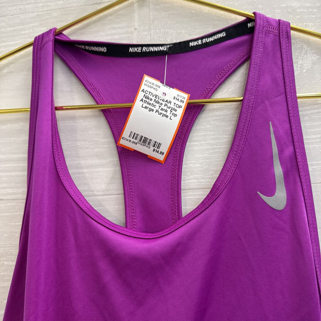 Nike Purple Athletic Tank Top Large