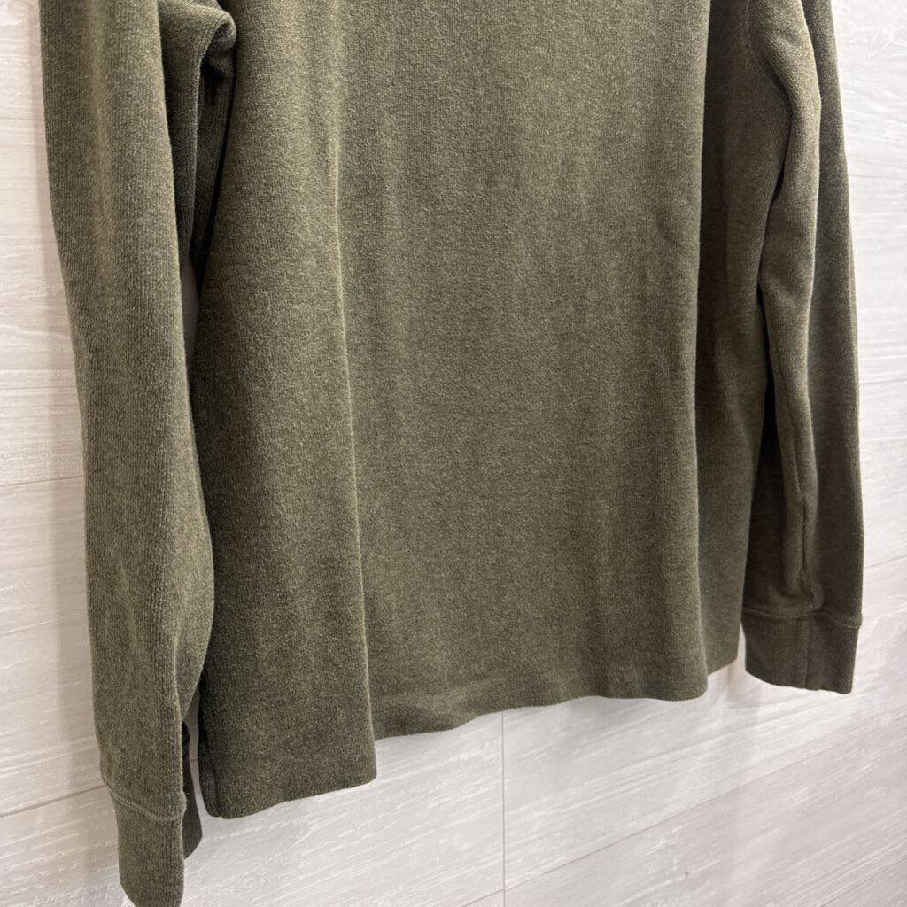Ralph Lauren Green Oversized Quarter Zip Pullover Medium