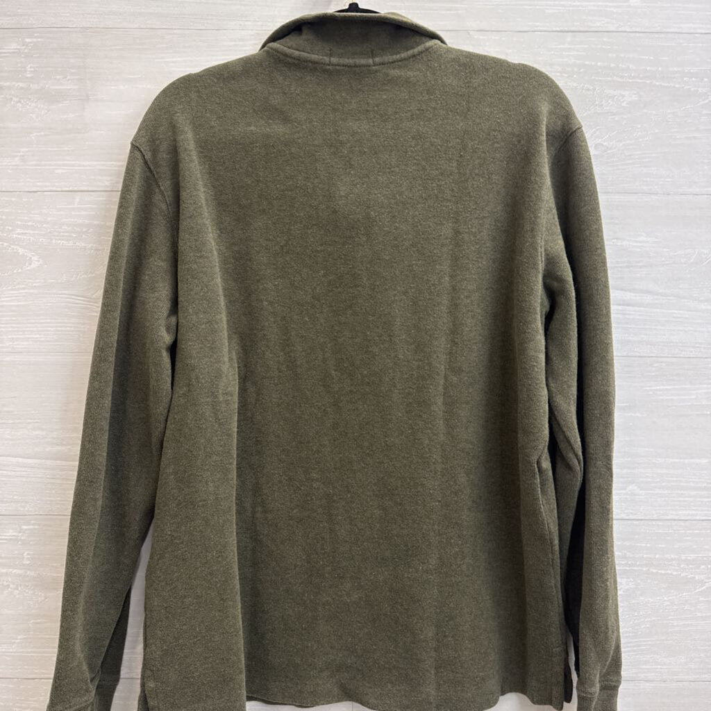 Ralph Lauren Green Oversized Quarter Zip Pullover Medium