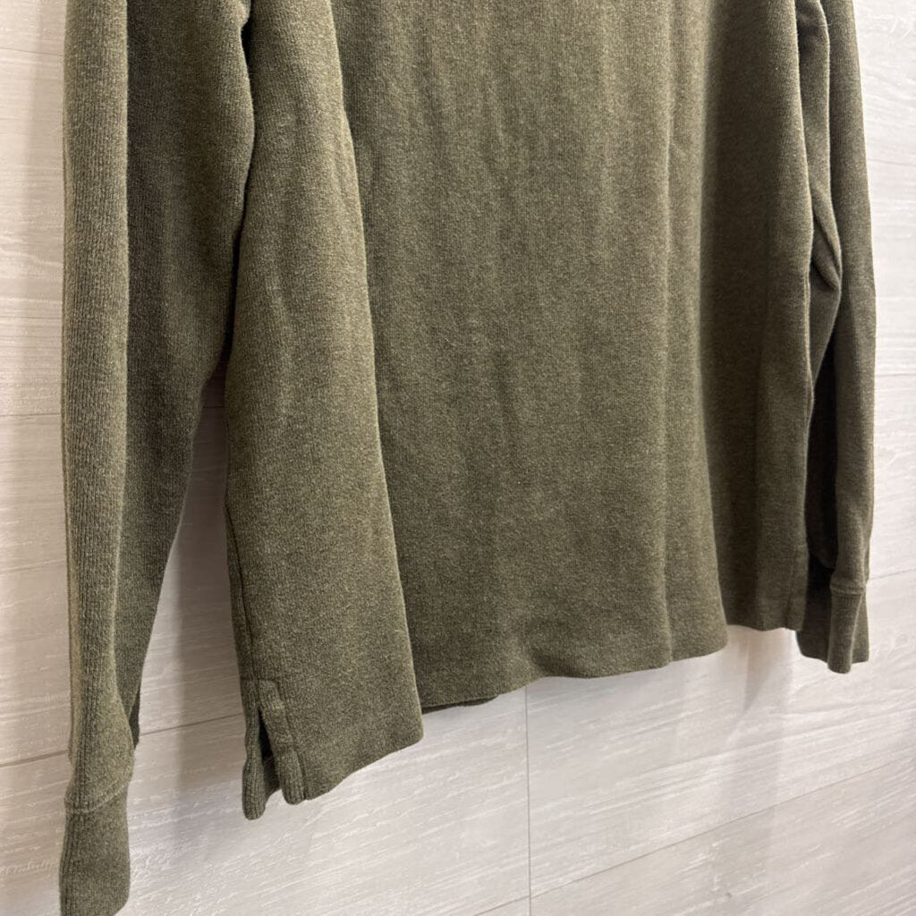 Ralph Lauren Green Oversized Quarter Zip Pullover Medium