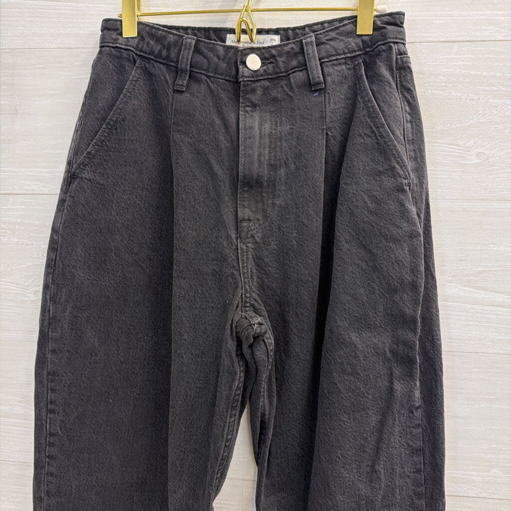 Abercrombie and Fitch Black The Loose High Rise Jeans 4 Long