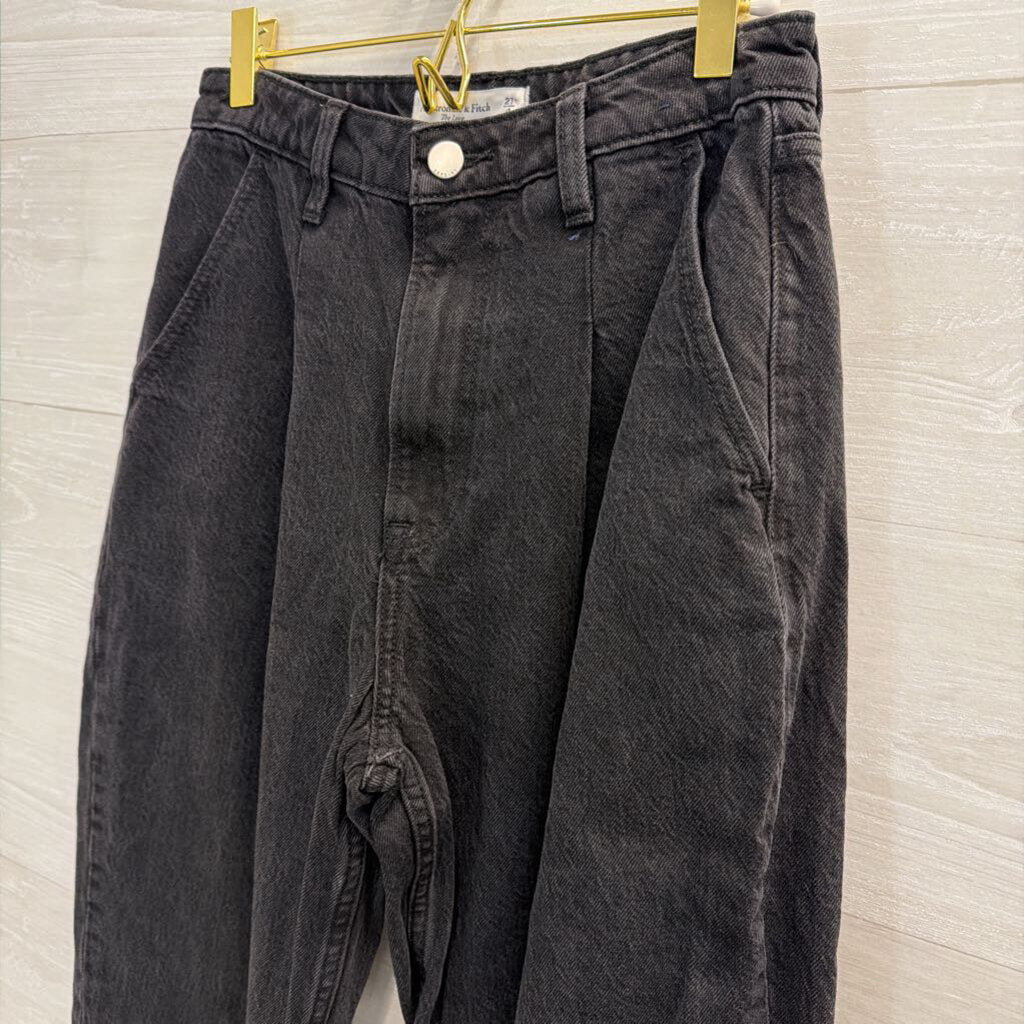 Abercrombie and Fitch Black The Loose High Rise Jeans 4 Long