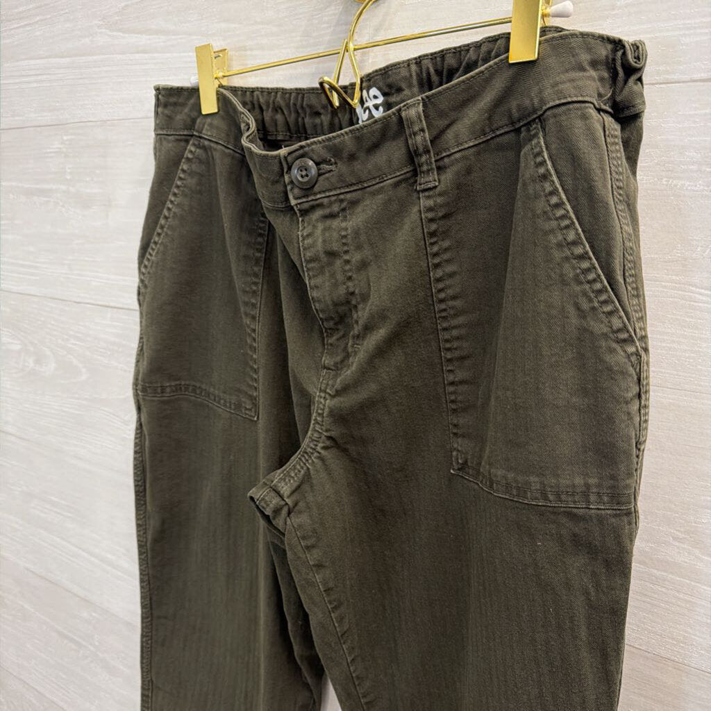 Lee Green Striped Pants 12