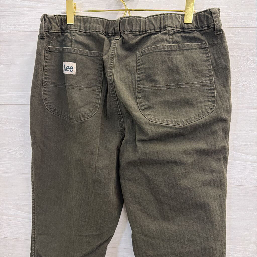 Lee Green Striped Pants 12