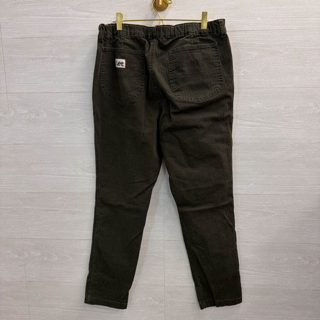 Lee Green Striped Pants 12