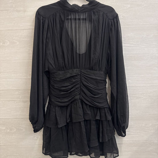 OPT Black Long Sleeve Mock Neck Dress Medium