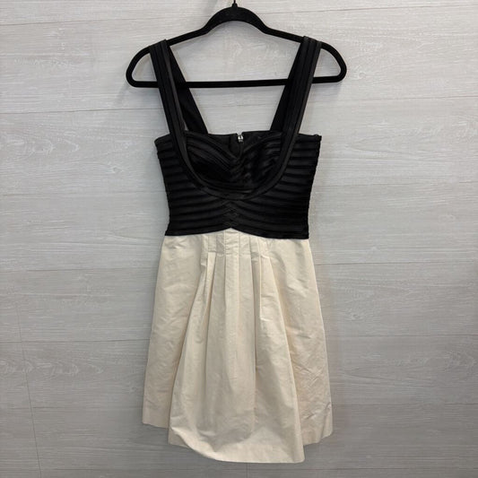 BCBG Black/ Cream Sleeveless Dress 2