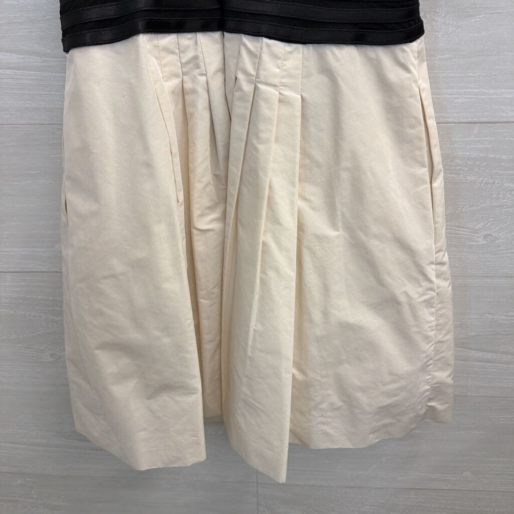 BCBG Black/ Cream Sleeveless Dress 2