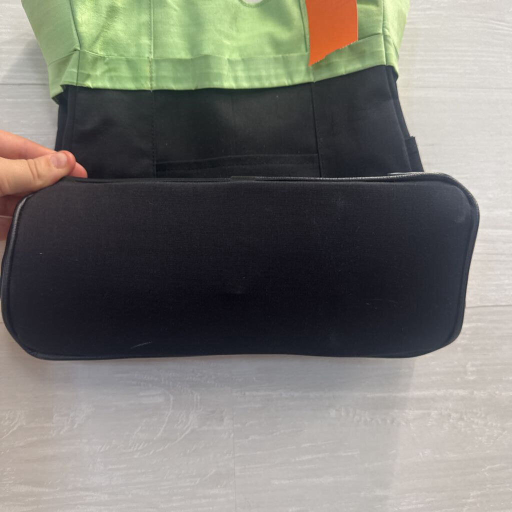 Claire V Black/ Green Shoulder Purse