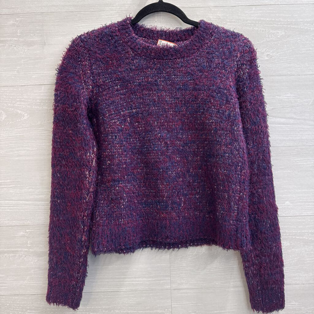 Loft Purple Soft Knit Long Sleeve Sweater Top Extra Small