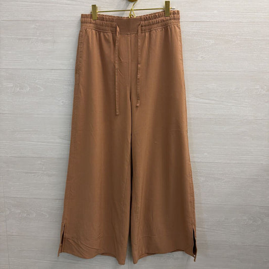 CRZ Yoga Brown Wide Leg Pull On Pants Medium