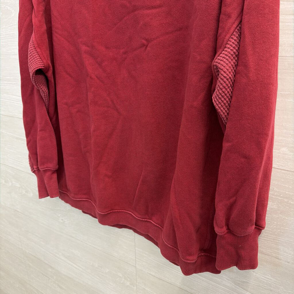 Aerie Red Long Sleeve Pullover Small