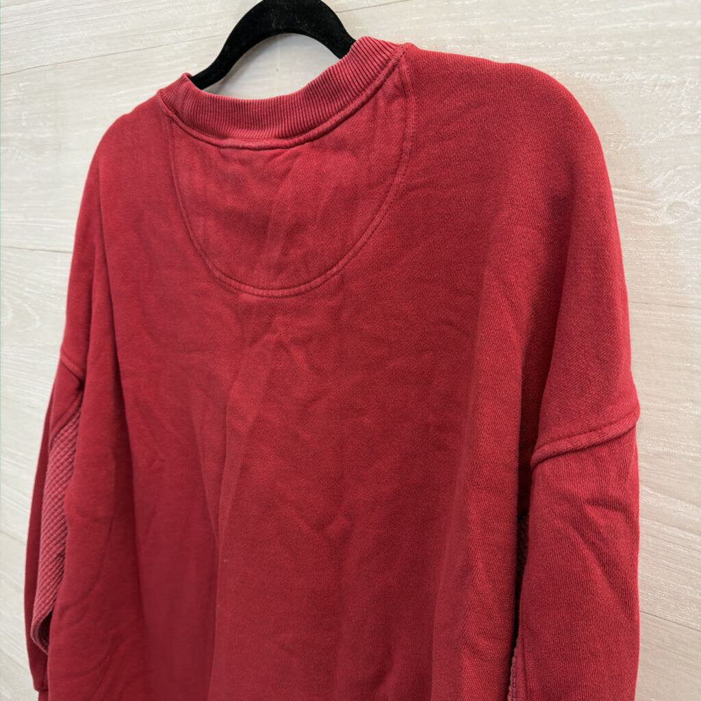 Aerie Red Long Sleeve Pullover Small