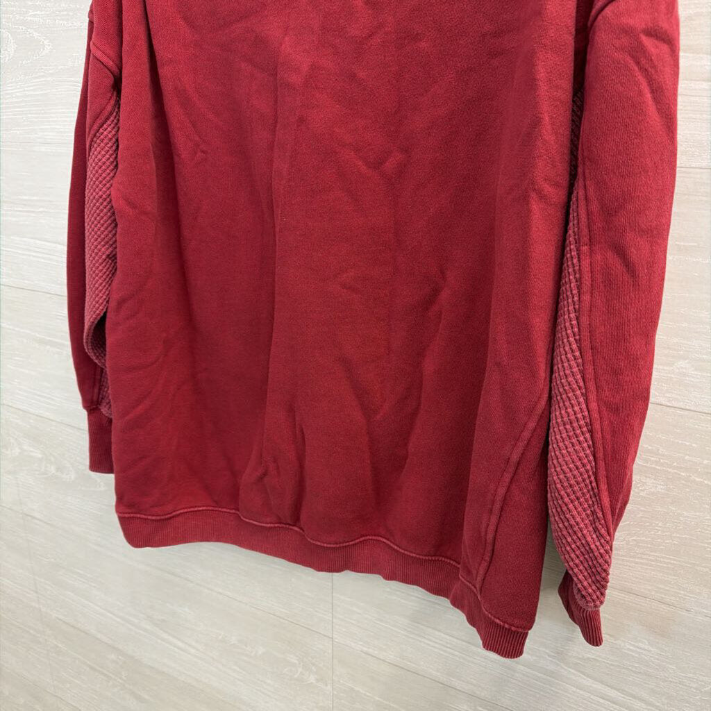Aerie Red Long Sleeve Pullover Small