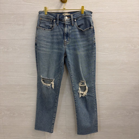Madewell Light Wash Roadtripper Slim Boy Jeans 27 Petite
