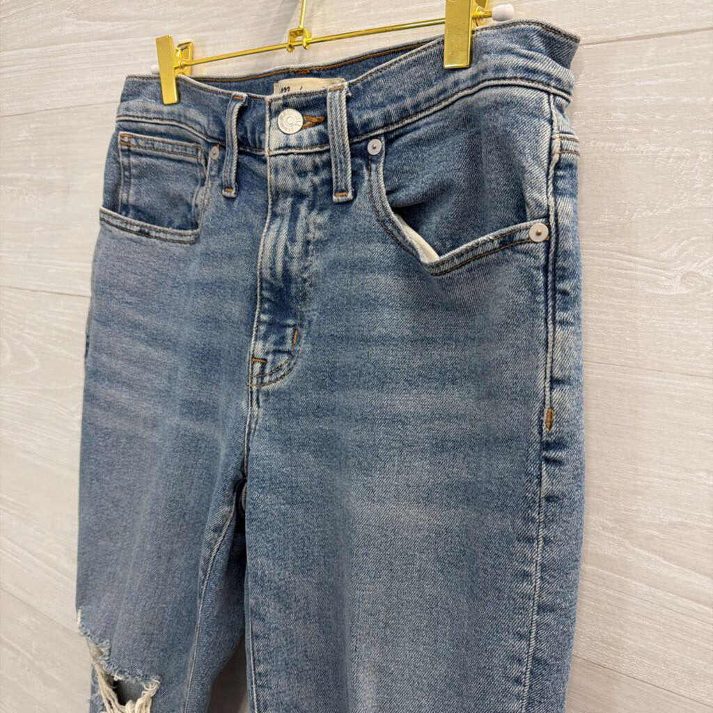 Madewell Light Wash Roadtripper Slim Boy Jeans 27 Petite