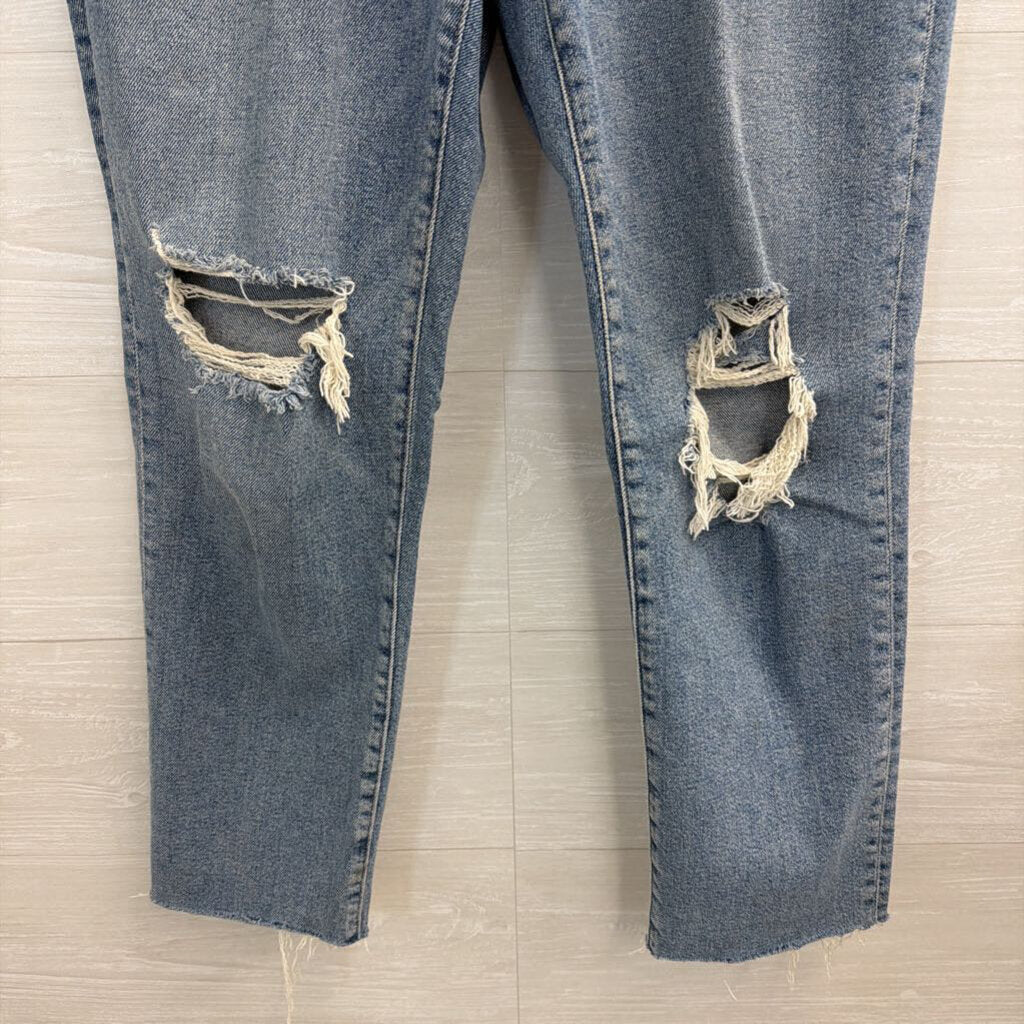 Madewell Light Wash Roadtripper Slim Boy Jeans 27 Petite