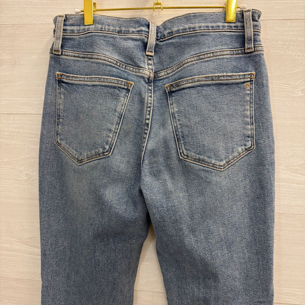 Madewell Light Wash Roadtripper Slim Boy Jeans 27 Petite
