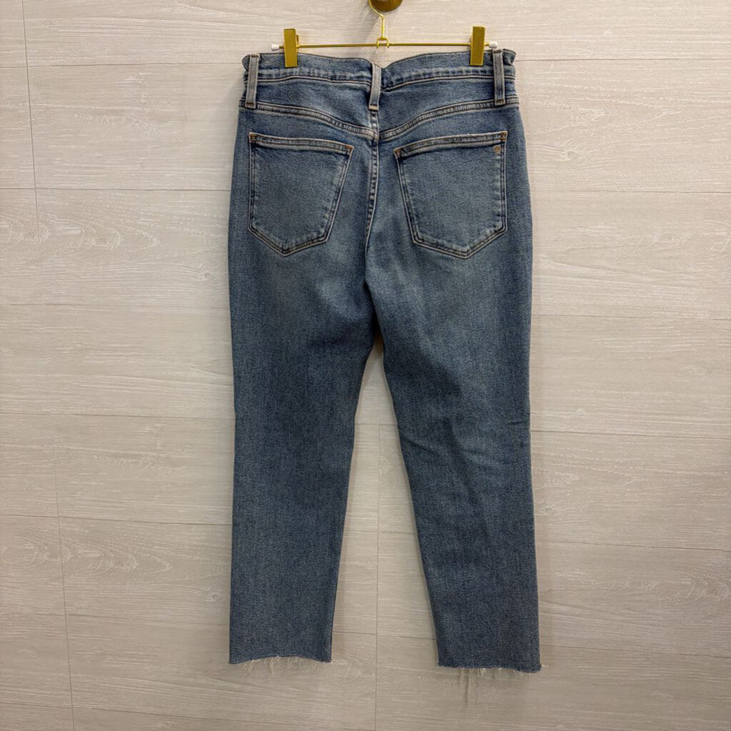 Madewell Light Wash Roadtripper Slim Boy Jeans 27 Petite